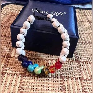 Double Layer 7 Chakra Bracelets Pray Lava Stone Beads Bracelet Healing